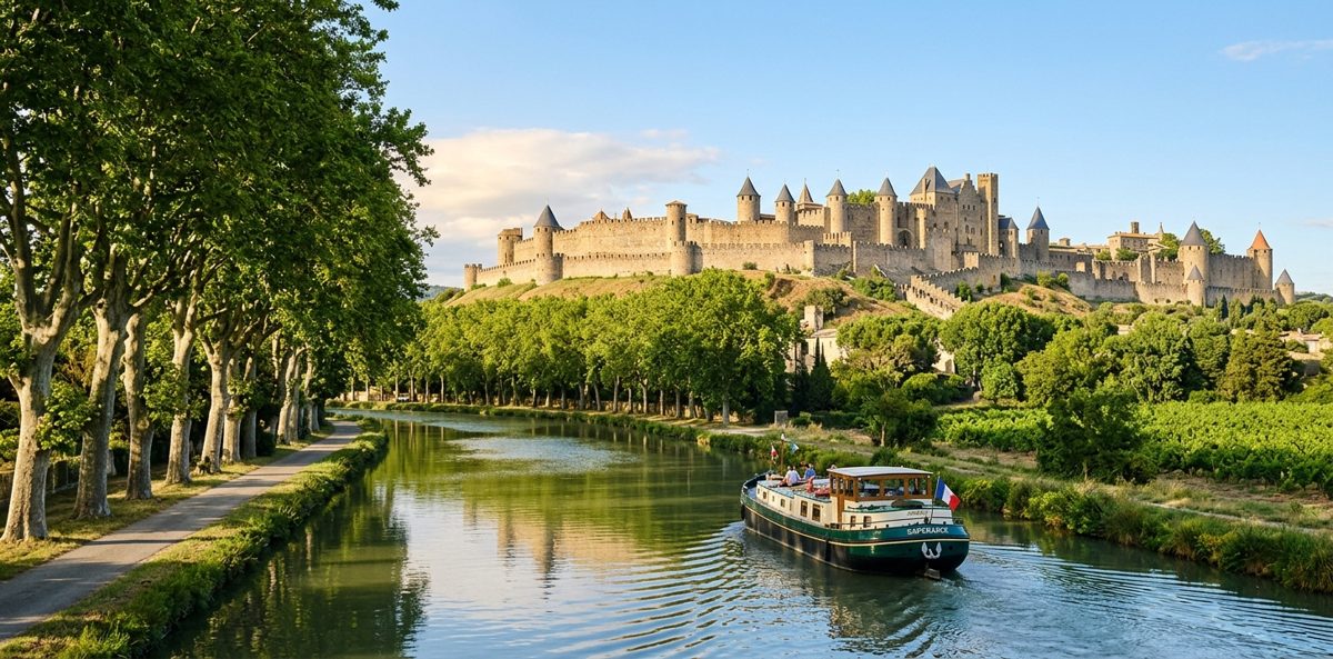 Cité de Carcassonne et Canal du Midi, base centrale pour un séjour dans l'Aude