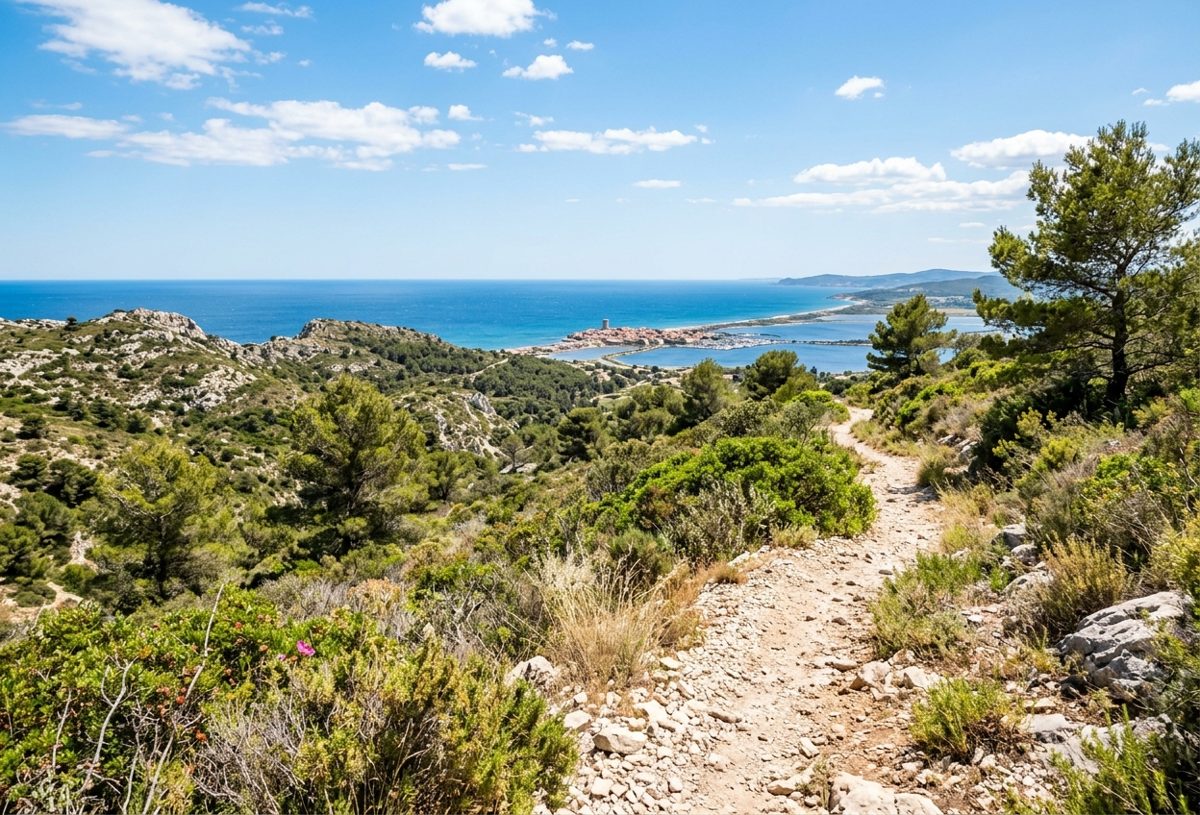 Massif de la Clape et littoral entre Narbonne et Gruissan