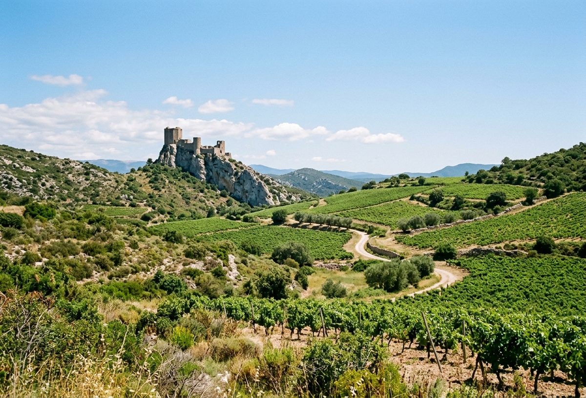 Garrigue et vignobles des Corbières audoises